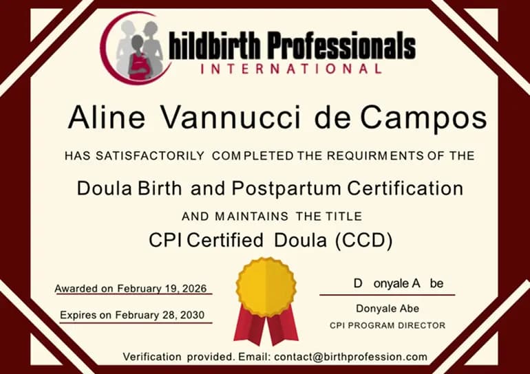 CPI Doula Certificate